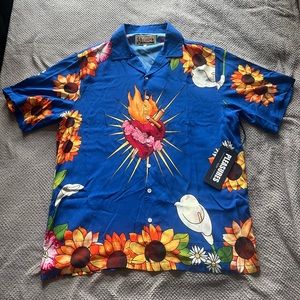 Pleasures button up shirt